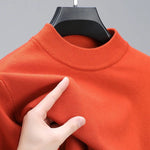 Men's Cashmere Sweater with Elegant Hem - Soft Everyday Luxury
