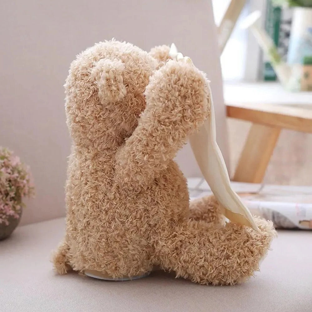 Peek-A-Boo Teddy - Interactive Plush Toy for Tummy Time