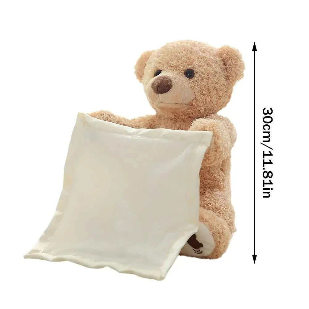 Peek-A-Boo Teddy - Interactive Plush Toy for Tummy Time