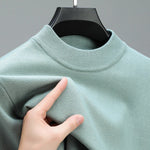 Men's Cashmere Sweater with Elegant Hem - Soft Everyday Luxury