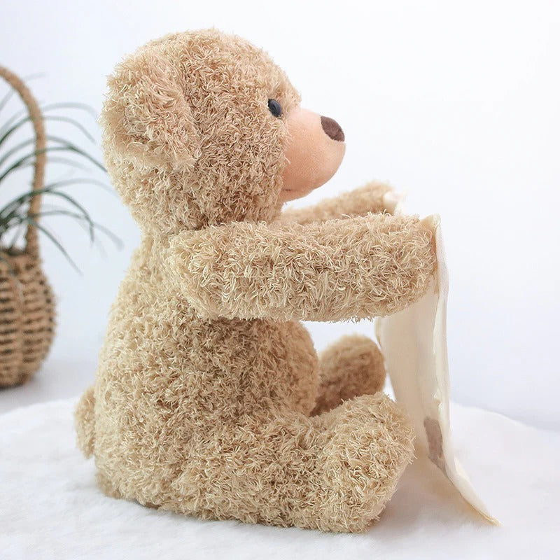 Peek-A-Boo Teddy - Interactive Plush Toy for Tummy Time