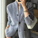 Wool Sweater Jacket - Warm, Wind-Resistant Winter Outerwear