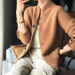 Wool Sweater Jacket - Warm, Wind-Resistant Winter Outerwear
