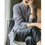 Wool Sweater Jacket - Warm, Wind-Resistant Winter Outerwear