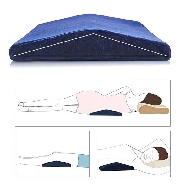 Lumbar Support Pillow - Ergonomic Cushion for Better Sleep Posture