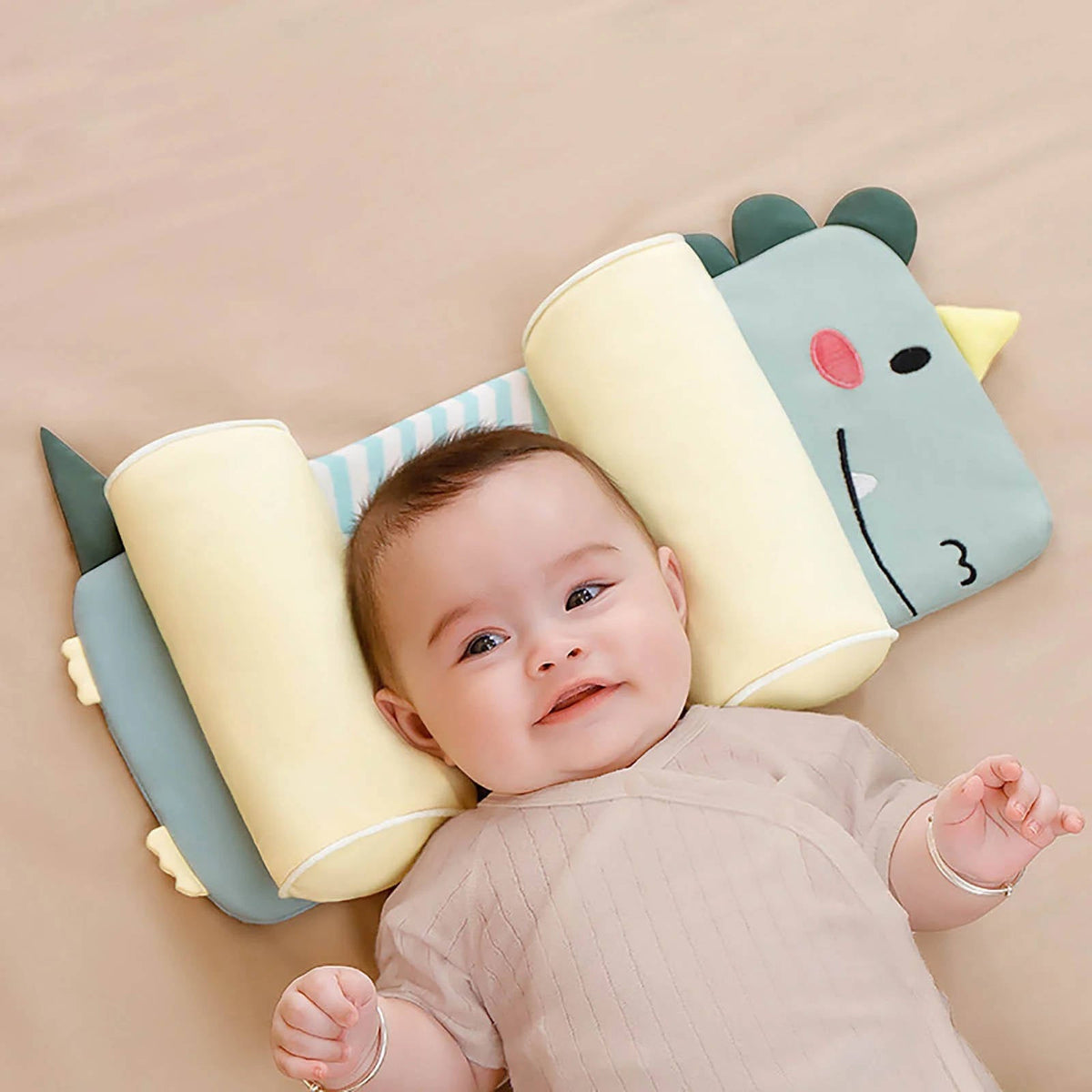 Adjustable Newborn Head Pillow - Soft Cotton Support Pillow