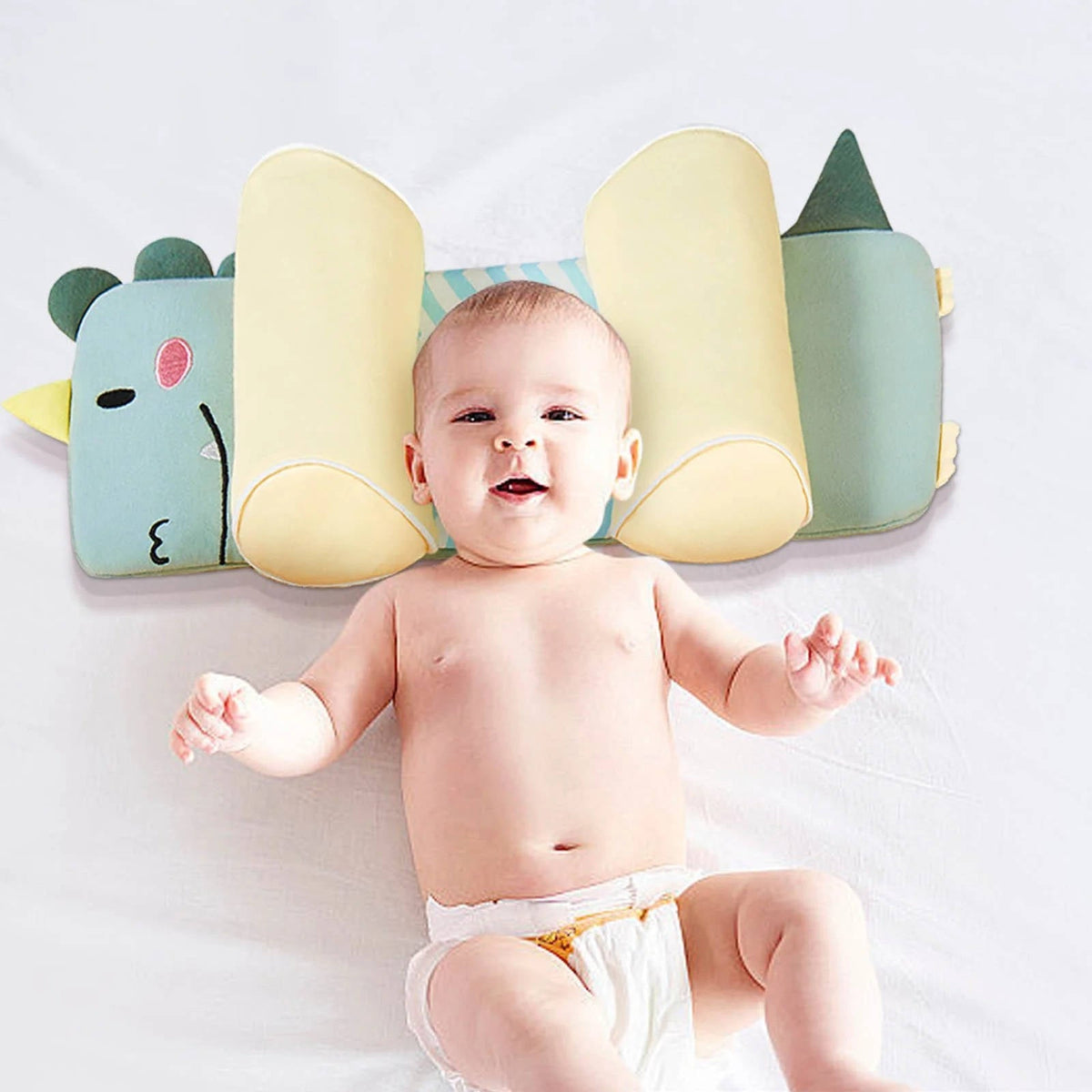 Adjustable Newborn Head Pillow - Soft Cotton Support Pillow