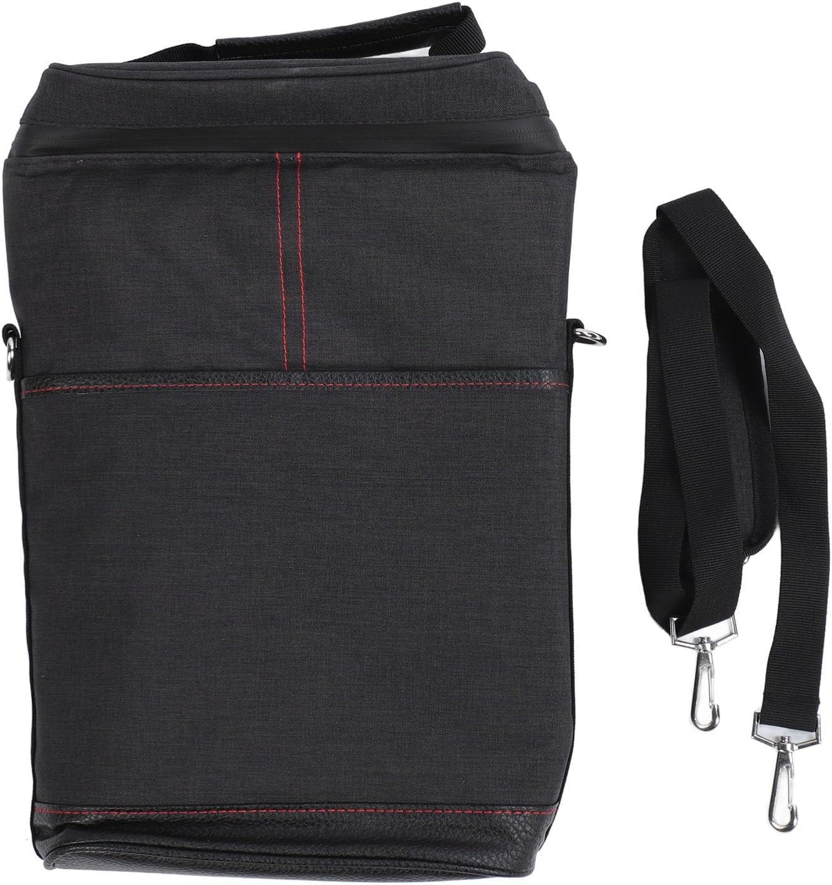 Insulated 2-Bottle Wine Cooler Tote - Leakproof Carrier with Strap