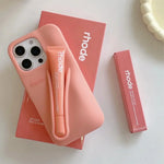 iPhone Case with Lip Gloss Set - Stylish Protection & Gift Bundle