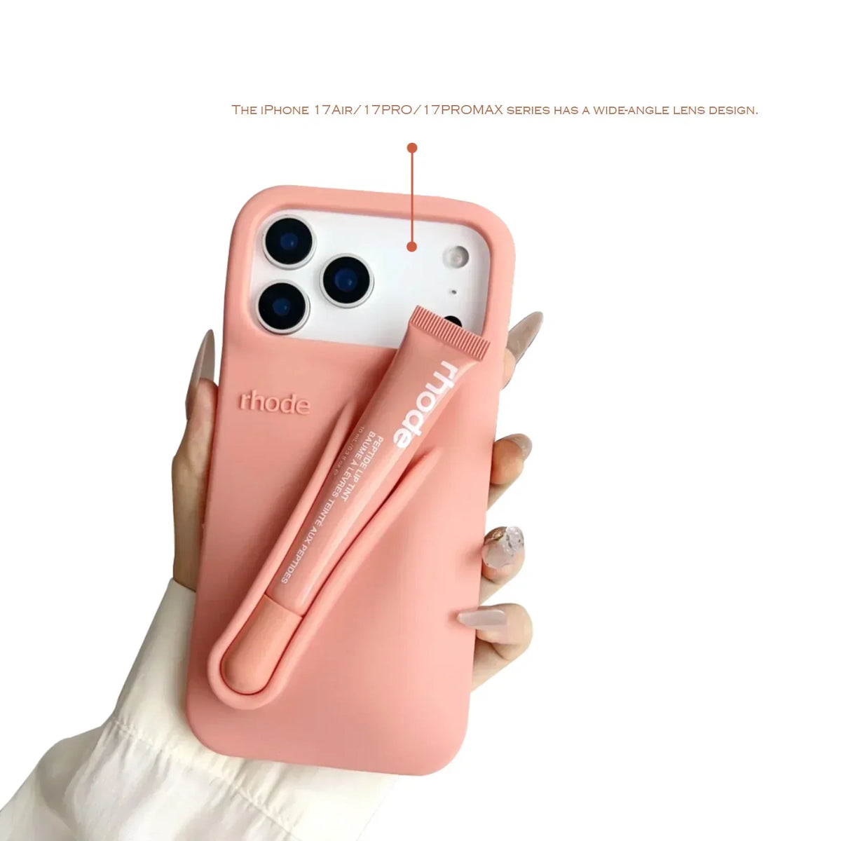 iPhone Case with Lip Gloss Set - Stylish Protection & Gift Bundle