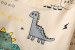 Dinosaur Print Kids Set - Boys 2-Piece Clothing Outfit