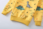 Dinosaur Print Kids Set - Boys 2-Piece Clothing Outfit