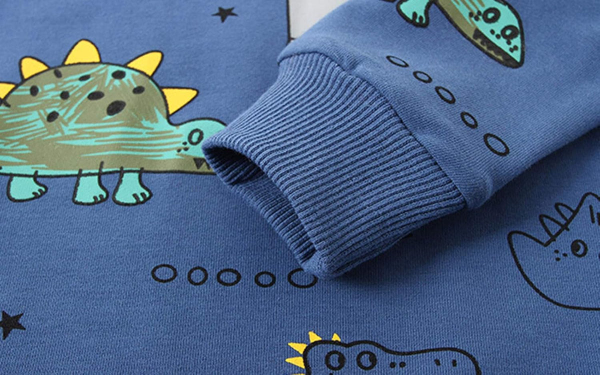 Dinosaur Print Kids Set - Boys 2-Piece Clothing Outfit