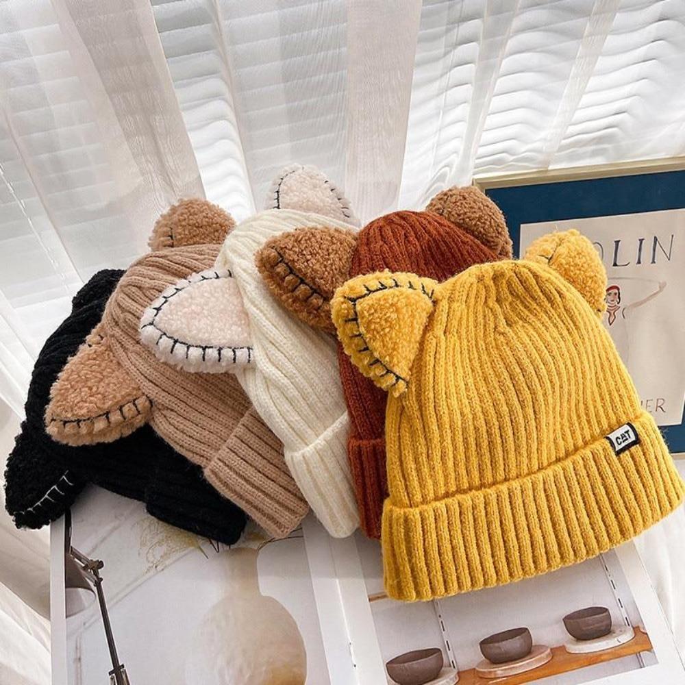 PurrWarm Beanie - Knitted Winter Hat with Cat Ears