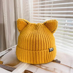 PurrWarm Beanie - Knitted Winter Hat with Cat Ears