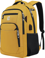 Slim Anti-Theft Laptop Backpack - USB Charging, Fits 15.6-Inch Laptops