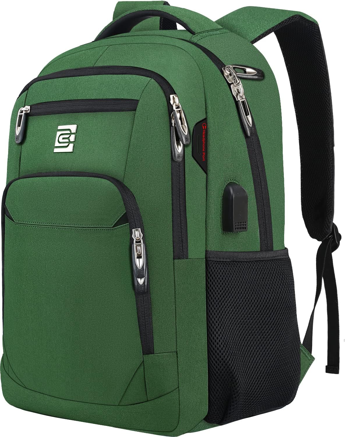 Slim Anti-Theft Laptop Backpack - USB Charging, Fits 15.6-Inch Laptops
