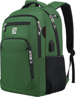Slim Anti-Theft Laptop Backpack - USB Charging, Fits 15.6-Inch Laptops