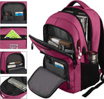 Slim Anti-Theft Laptop Backpack - USB Charging, Fits 15.6-Inch Laptops