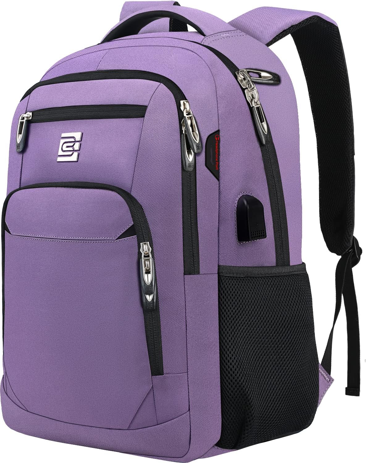 Slim Anti-Theft Laptop Backpack - USB Charging, Fits 15.6-Inch Laptops