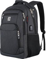 Slim Anti-Theft Laptop Backpack - USB Charging, Fits 15.6-Inch Laptops
