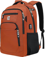 Slim Anti-Theft Laptop Backpack - USB Charging, Fits 15.6-Inch Laptops