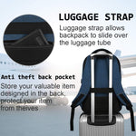 Slim Anti-Theft Laptop Backpack - USB Charging, Fits 15.6-Inch Laptops