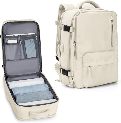 40L Waterproof Travel Backpack - USB Charging & Shoe Compartment