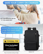 40L Waterproof Travel Backpack - USB Charging & Shoe Compartment