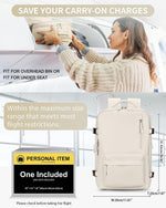 40L Waterproof Travel Backpack - USB Charging & Shoe Compartment