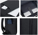 Slim Waterproof Laptop Backpack - Built-In USB Charging Port