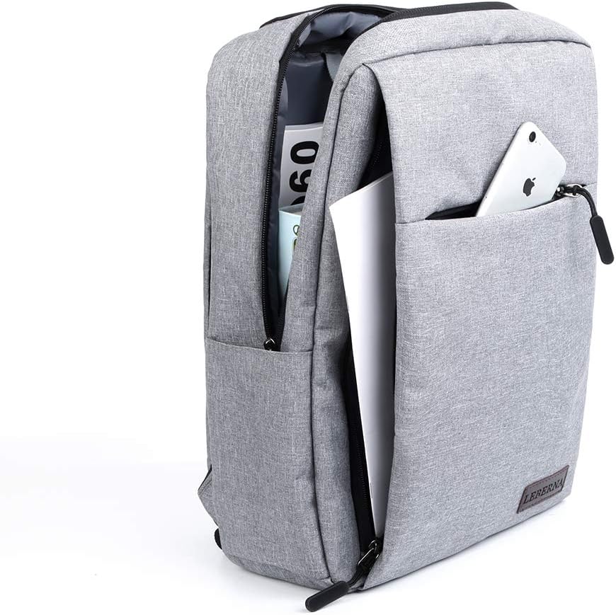 Slim Waterproof Laptop Backpack - Built-In USB Charging Port