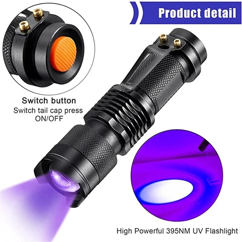 UV Flashlight Blacklight - Pet Stain & Urine Spot Detector