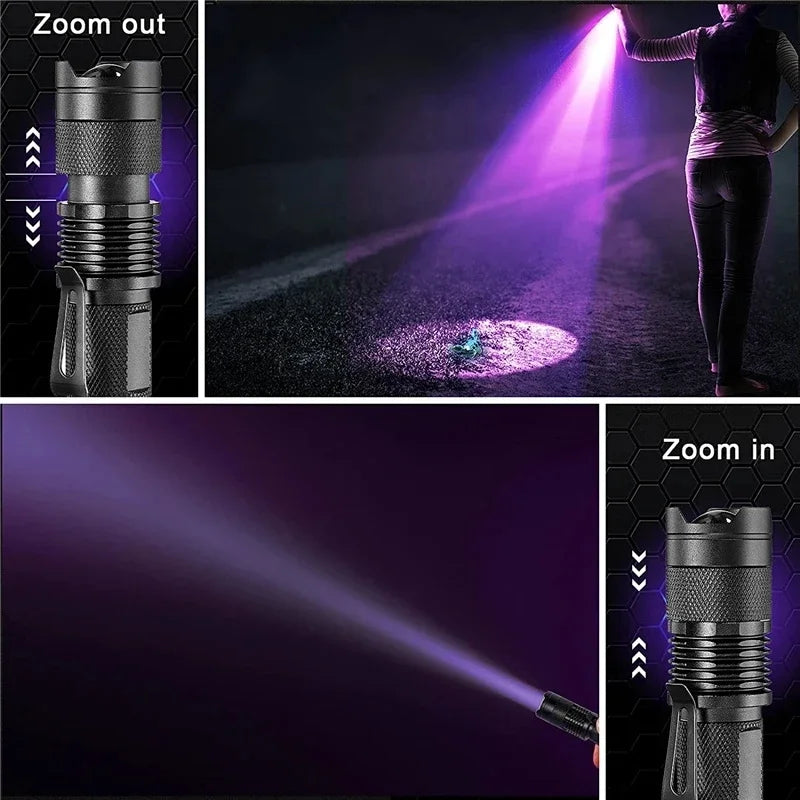 UV Flashlight Blacklight - Pet Stain & Urine Spot Detector