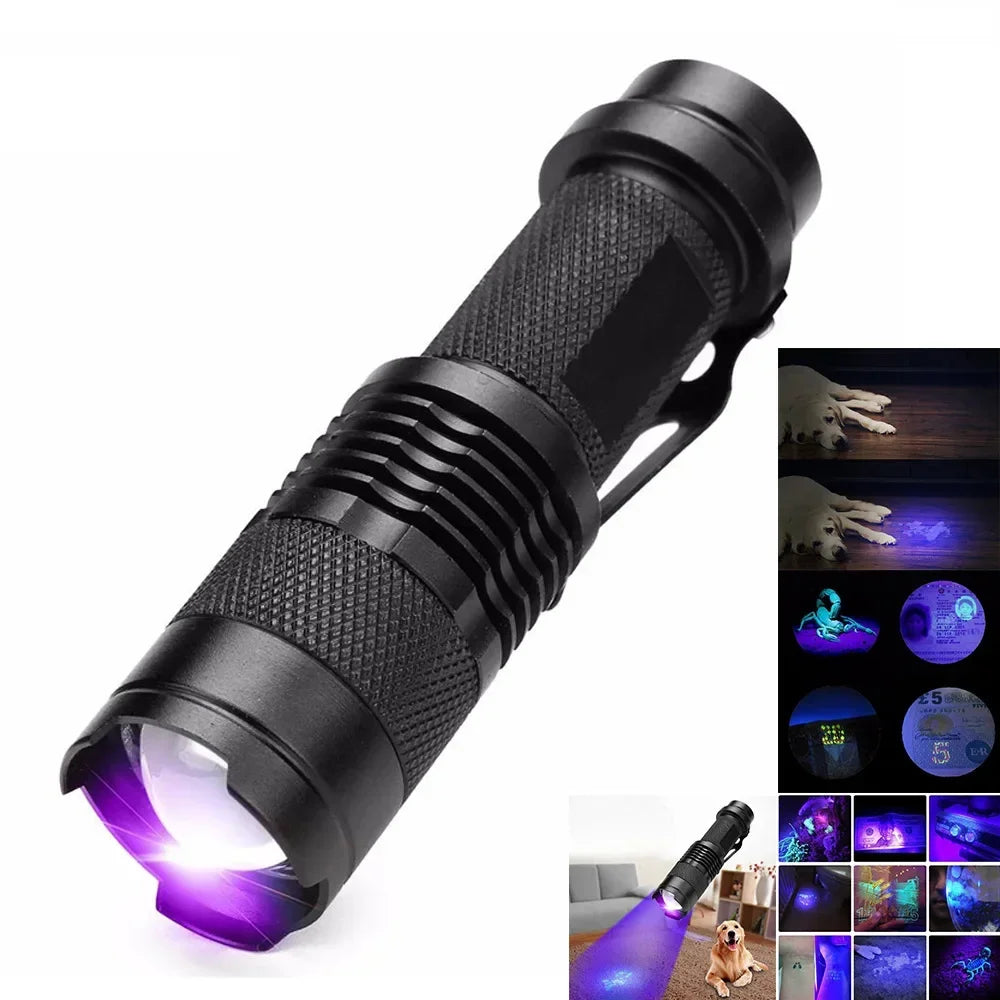 UV Flashlight Blacklight - Pet Stain & Urine Spot Detector