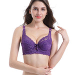 Plus Size Wire-Free Lace Bra - Full-Cup Comfort with Delicate Detail
