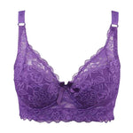 Plus Size Wire-Free Lace Bra - Full-Cup Comfort with Delicate Detail