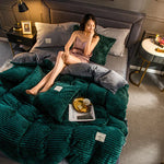 DreamWeave Duvet Cover - Velvety Fleece Comfort Bedding Set