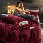 DreamWeave Duvet Cover - Velvety Fleece Comfort Bedding Set
