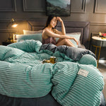 DreamWeave Duvet Cover - Velvety Fleece Comfort Bedding Set