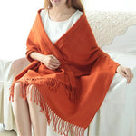 Marlowe Cashmere Scarf - Soft Warm Check Pattern Wrap
