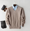 Beige - V-Neck