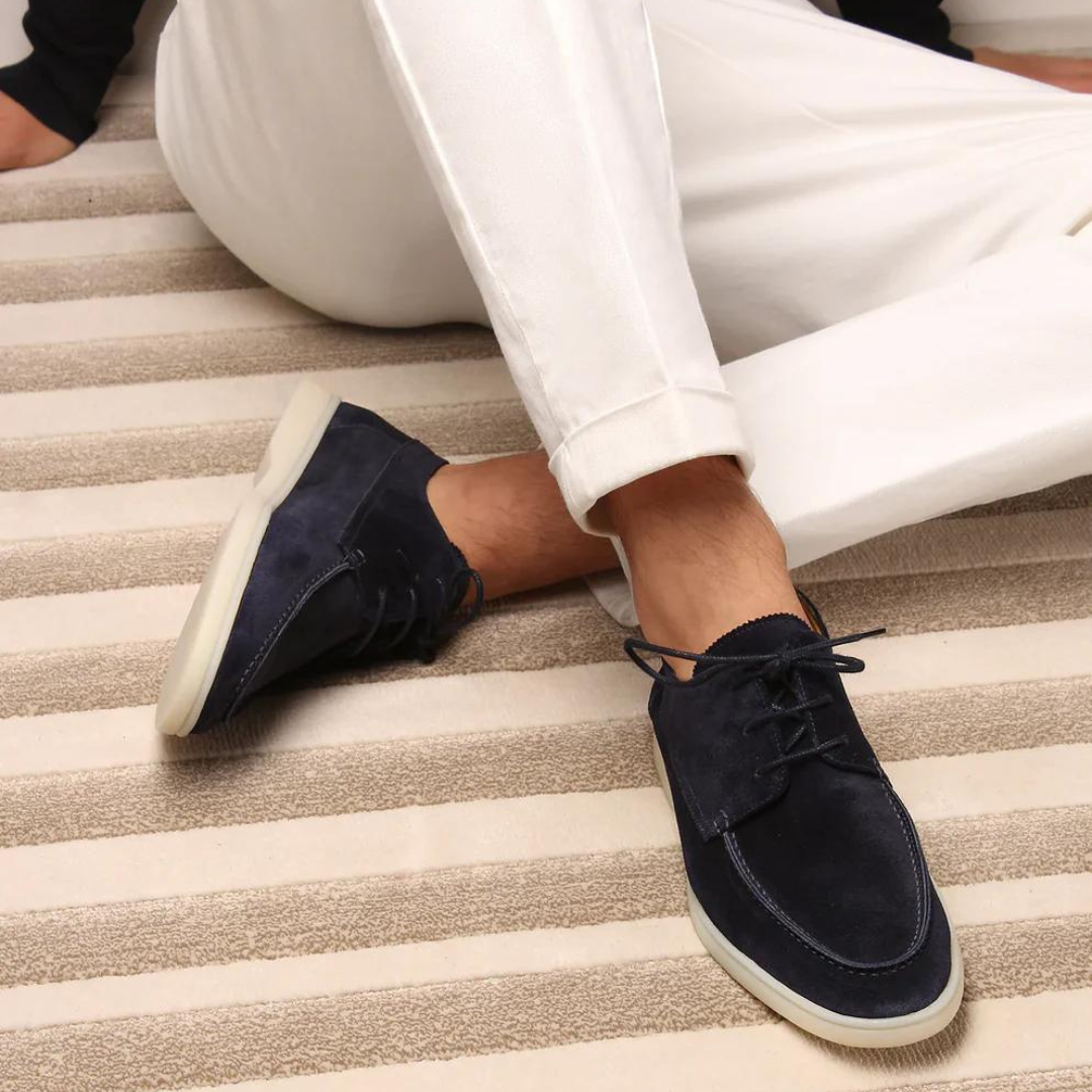 Diederik Leather Loafers - Classic Lace-Up Style for Men