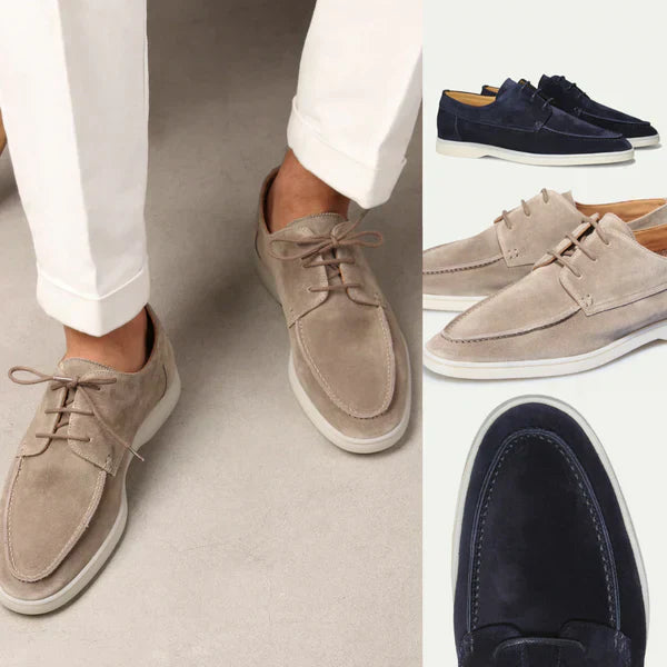 Diederik Leather Loafers - Classic Lace-Up Style for Men