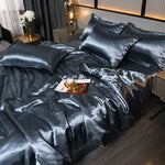 SilkSerenity Satin Duvet Cover - Soft Glossy Bedding