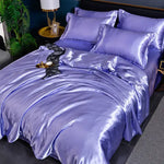 SilkSerenity Satin Duvet Cover - Soft Glossy Bedding