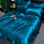 SilkSerenity Satin Duvet Cover - Soft Glossy Bedding