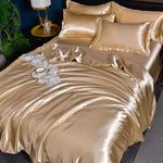 SilkSerenity Satin Duvet Cover - Soft Glossy Bedding