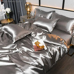 SilkSerenity Satin Duvet Cover - Soft Glossy Bedding