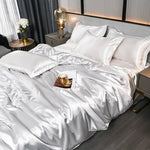 SilkSerenity Satin Duvet Cover - Soft Glossy Bedding